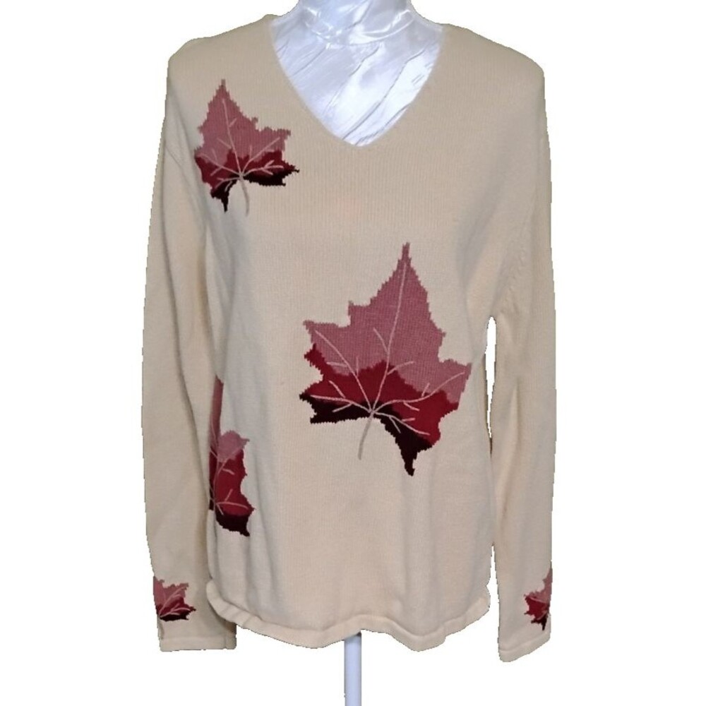 North River Outfitters M Fall Leaves Sweater M Tight Knit Classic, Autumn, Comfy